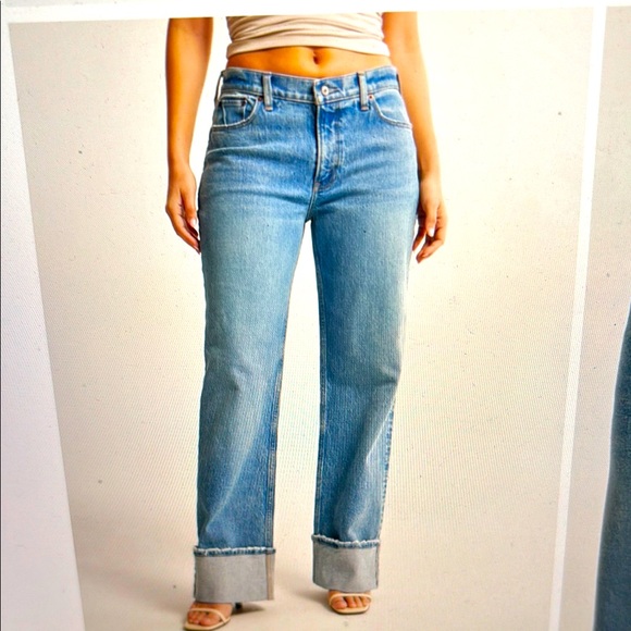 Abercrombie & Fitch Denim - Curve Love Low Rise Baggy Jeans